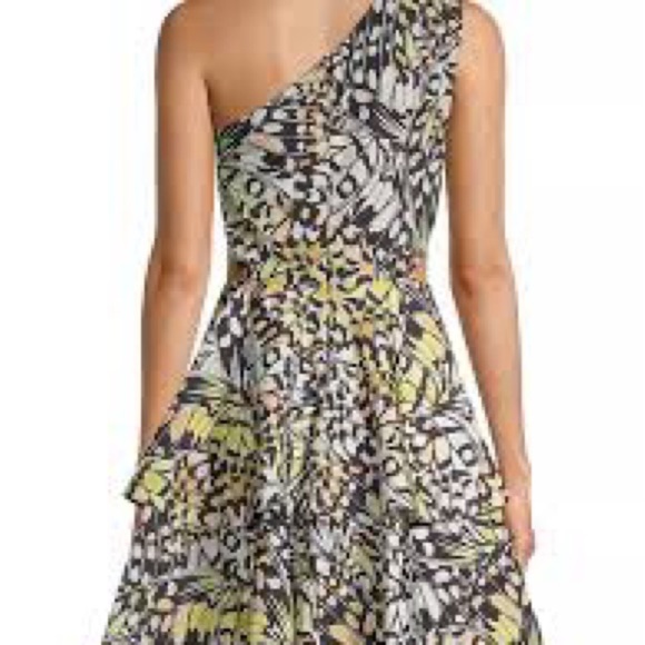 Butterfly Cut Out One Shoulder mini Dress (NWT) - Picture 7 of 14